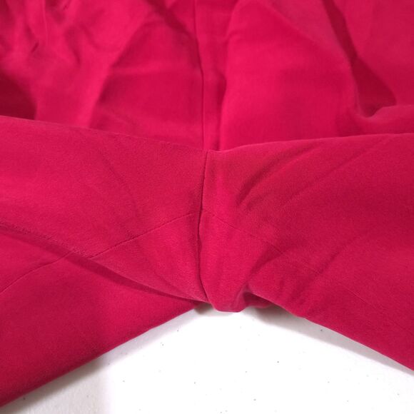 Pink Silk Wide Leg Pants SzM 28x30 VTG Diane Gilman Slacks Palazzo Dopamine Glam - Picture 10 of 15